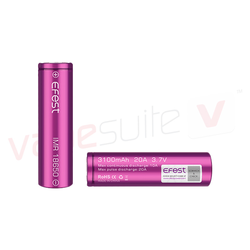 Product Image Of IMR 18650 3100mAh 20A Flat Top Battery by Efest