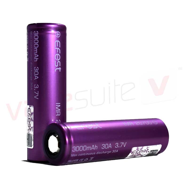 Product Image Of IMR 20700 3000mAh 30A Flat Top Battery by Efest